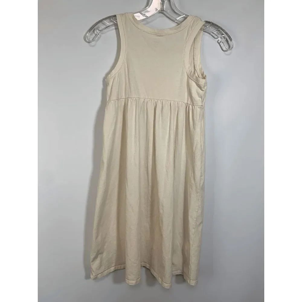 Garnet Hill Sleeveless Dress Embellished Floral Off White Size 12 children - Picture 2 of 9